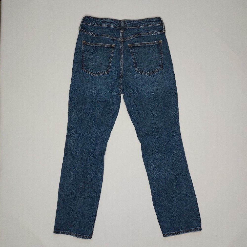 Universal Thread Womens Jeans 6/28R High Rise Slim Straight Distressed Denim - Picture 12 of 16